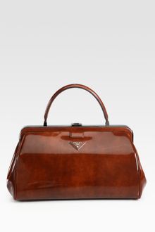 Prada Spazzolato Frame Bag - Lyst