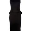 Stella Mccartney Peplum Dress in Black - Lyst
