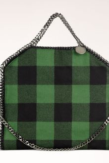 Stella McCartney Lumberjack Check Falabella Fold Over Tote - Lyst