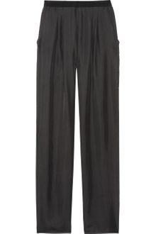 Theyskens' Theory Ping Slubsilk High Rise Wide Leg Pants - Lyst