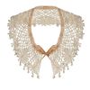 Topshop Pearl and Fabric Collar in White (cream) - Lyst
