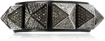 Valentino So Noir Limited Studs Leather Bracelet - Lyst
