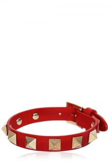 Valentino Small Rockstud Leather Bracelet - Lyst