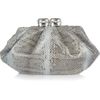 Valentino Jewelclasp Watersnake Clutch in Silver - Lyst
