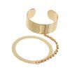 Asos Linked Cuff Bangle in Gold - Lyst