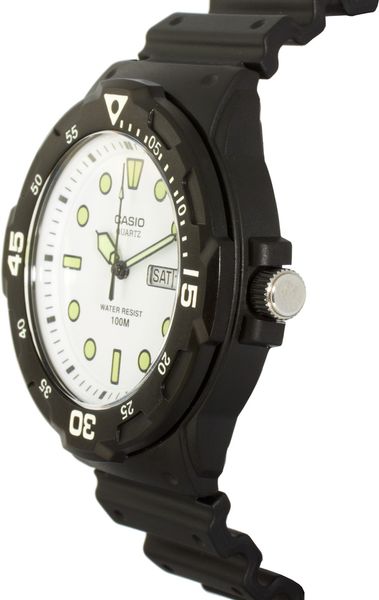 Casio Watch Mrw200h7evef Black with Glow in The Dark Dial in Black for ...