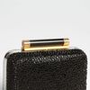 Diane Von Furstenberg Tonda Small Pavé Crystal Patent Leather Clutch in Black - Lyst