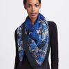 Erdem Pelham Crescent Wool Scarf in Blue (one size) - Lyst