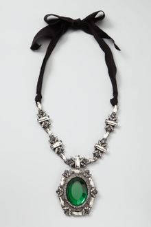 Lanvin Crystal Pendant Necklace - Lyst