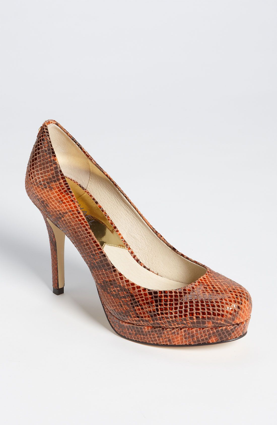 Michael Michael Kors Ionna Pump in Orange (burnt orange Michael Michael Kors Ionna Pump in Orange (burnt orange