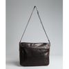 Prada Black Glazed Calfskin Messenger Bag in Brown for Men (black) - Lyst