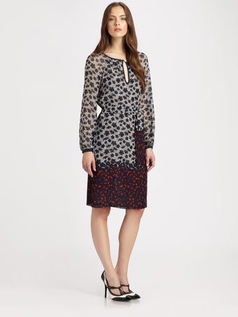 Tory Burch Lisa Silk Dress - Lyst