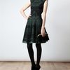 Alexander Mcqueen Wool Blend Knit Dress in Green - Lyst