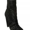 Balmain 120mm Embossed Velvet Boots in Black - Lyst