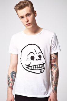 Cheap Monday Bruce Skull Printed Tshirt - Lyst