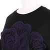 Christopher Kane Cotton Tshirt with A Rose Flocked Pattern On Front in Purple - Lyst