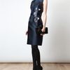 Erdem Libby Hand Embroidered Duchess Satin Dress in Blue (navy) - Lyst