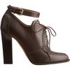Givenchy Laceup Apron Toe Bootie in Brown (cigar) - Lyst
