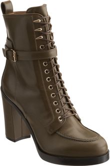 Givenchy Laceup Apron Toe Ankle Boot - Lyst