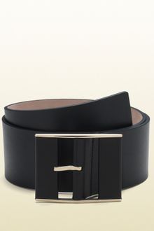 Gucci Belt with Leather Covered Buckle - Lyst