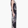 Helmut Lang Long Driftwood Print Dress in Black - Lyst