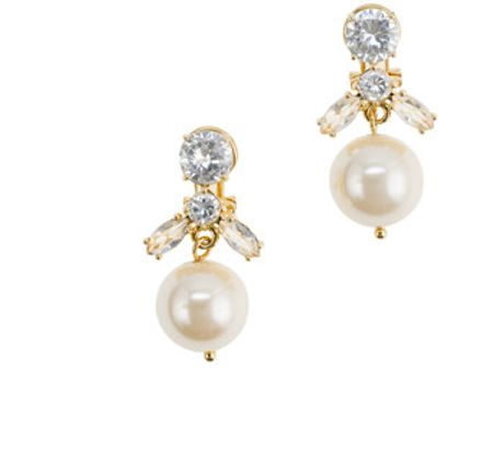 J.crew Navette Jewel Box Earrings in White (crystal) - Lyst