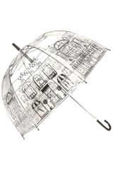 Lulu Guinness Street Scene Birdcage Umbrella