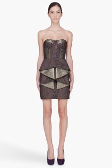 Matthew Williamson Brown Bodice Dress - Lyst