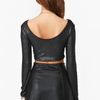 Nasty Gal Disco Daze Crop Top in Gray (black) - Lyst