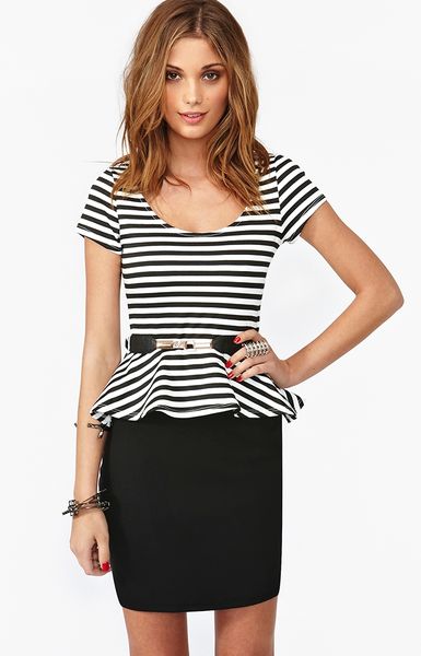 Nasty Gal Jailbreak Peplum Dress in Black - Lyst