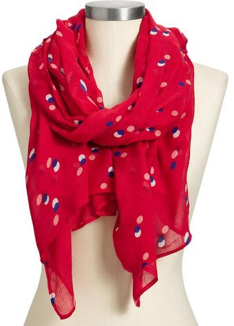 Old Navy Multidot Gauze Scarves - Lyst