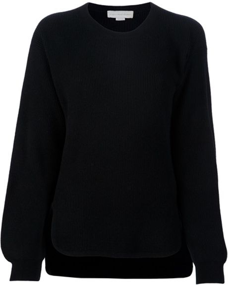 Stella Mccartney Knitted Jumper in Black - Lyst