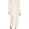 T By Alexander Wang Paneled Washed Silkcrepe Shirt Dress in Pink (cream) - Lyst
