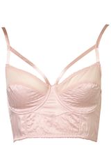 Topshop Satin Harness Bralet