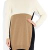 Vionnet Colorblock Wool Blend Sweater Dress in Beige - Lyst