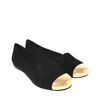 Yves Saint Laurent Black Suede Slippers in Black - Lyst