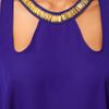 Asos Collection Embellished Swing Cami with Cut Outs in Blue (cobalt) - Lyst