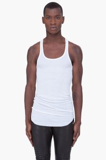 Balmain Long White Debardeur Tank Top - Lyst