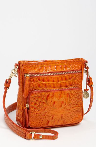 orange brahmin crossbody