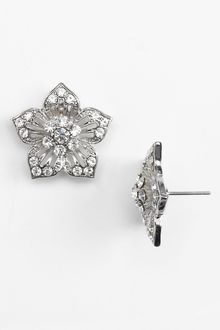 Cara Accessories Large Flower Stud Earrings - Lyst