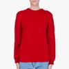 Chloé Red Chunky Wool Sweater in Red - Lyst