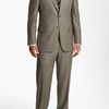 Joseph Abboud Signature Silver Wool Suit in Brown for Men (tan) - Lyst