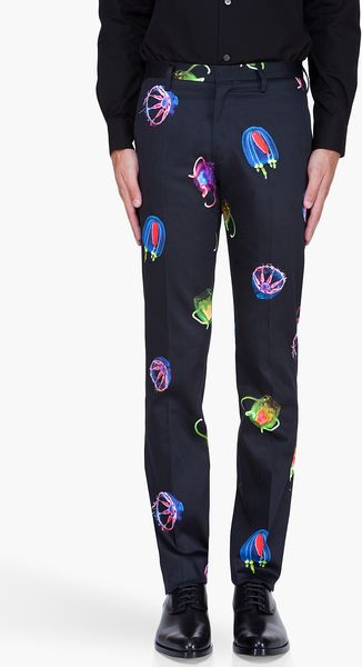 Paul Smith Slim Jellyfish Print Trousers - Lyst