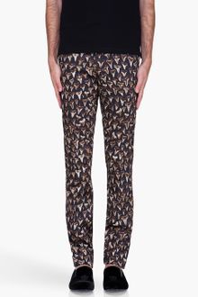 Paul Smith Slim Shark Teeth Print Trousers - Lyst