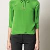 Preen Bicolour Blouse in Green - Lyst