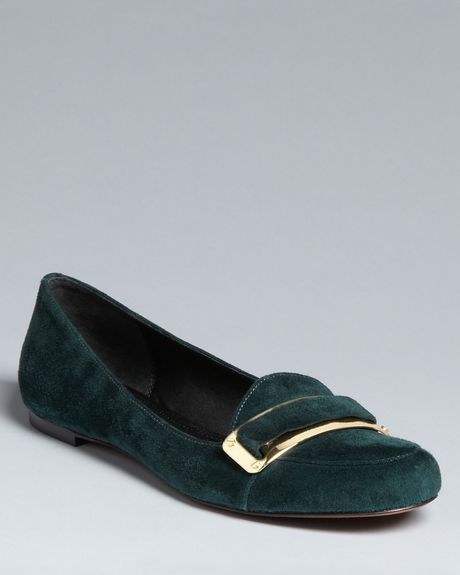 Rachel Zoe Smoking Flats Lily in Green (vert) - Lyst