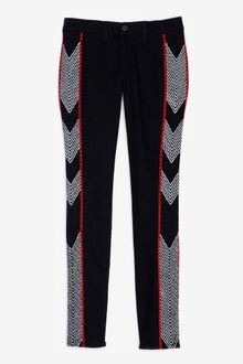 Rag & Bone Midrise Embroidered Skinny Jeans - Lyst
