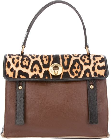 Yves Saint Laurent Muse Two Tote in Brown - Lyst