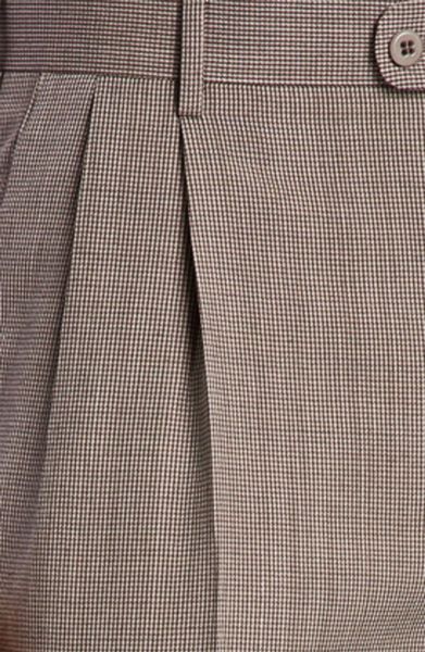 reverse pleated pants
