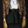 Burberry Prorsum Cropped Leather Bomber Jacket in Green (olive green) - Lyst